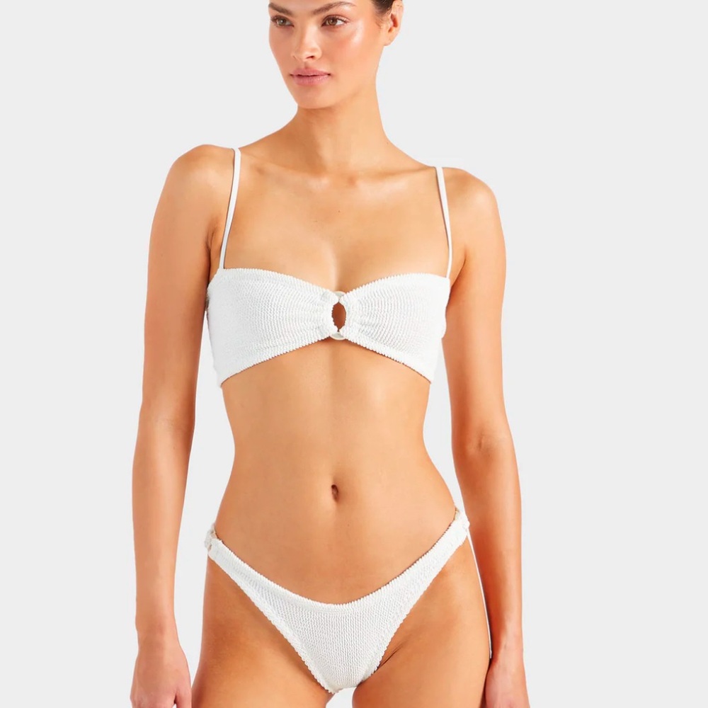Hunza G Misty Bikini with Pearly Hoop